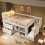 Wooden Single Storage Bed w/Colourful LED 90x190cm 5
