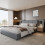Grey Double Bed with Charging Port & Lighting 135x190cm 6