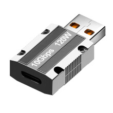120 W Zinklegierung Typ C auf USB Otg Adapter 10 Gbit/S USB-Stecker auf USB-C-Buchse für Telefon Adaptador