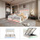 Velvet/Iron LED Hydraulic Double Bed 135x190cm 9