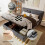 Grey Hydraulic Storage Double Bed 135x190cm 10