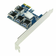 PCIE PCI-E PCI Express Riser-Karte 1X Bis 16X 1 Bis 4 USB 3.0-Steckplatz-Multiplikator-Hub-Adapter