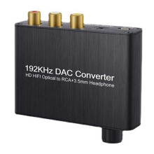 192KHz DAC Converter Digital to Analog Converter with Headphone Amplifier Built-in Receiver Music Player