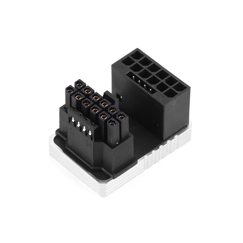 Power Supply Connector 16Pin(12+4Pin) Atx3.0 12Vhpwr 600W Gpu 180 Adapter For Rtx 4090 4080 4070 Ti 3090, Std Silver 4713433458879