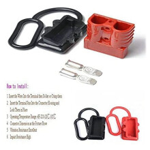 350A 2/0 AWG Battery Power Connector Cable Quick Connect Disconnect Kit for Anderson Connector for ATV Winch Grey