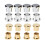 12Pcs Rhodium Plated RCA Protection Cap Short Circuit Socket Phono Connector RCA Shielding Socket Protect Cover,Silver 6