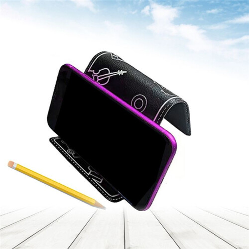 Portable Versatile Mobile Phone Stand, Lazy Stand, Foldable Desktop Mobile Phone Display Stand,Black 1