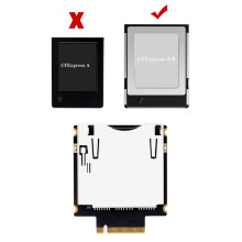 CFexpress Typ B auf NGFF M2 Mkey Nvme-Erweiterungsadapterkarte, UnterstüTzt PCIe 3.0 4.0 X2