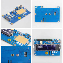MPS2280P PCIE M.2 NVME SSD-Erweiterungskarte für Raspberry Pi 5, Unterstützt 2280/2242/2230 SSD für RPI 5