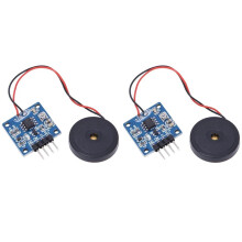 2 STÜCKE Piezoelektrisches Vibrations-Tapping-Sensormodul Vibrationsschaltermodul -Vibrationsmotoren -Vibrationsmotor