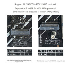 NGFF M.2 M-KEY NVME Extension Cable Expansion Card PCIe4.0 SATA6G Notebook External Extension Cable