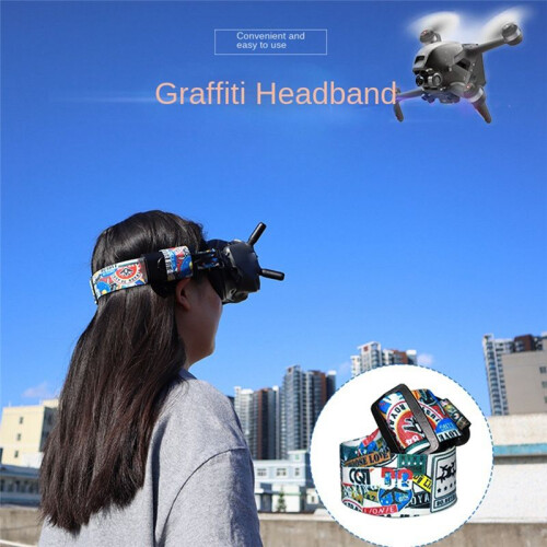 Suitable for FPV Video Glasses Graffiti Color Headband Fixed Strap 1