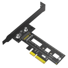 Scheda Adattatore Host M.2 NGFF PCIe SSD A PCI Express 3.0 X4 Supporta M.2 PCIe (NVMe o AHCI) Tipo 2242 2260 280 Nero