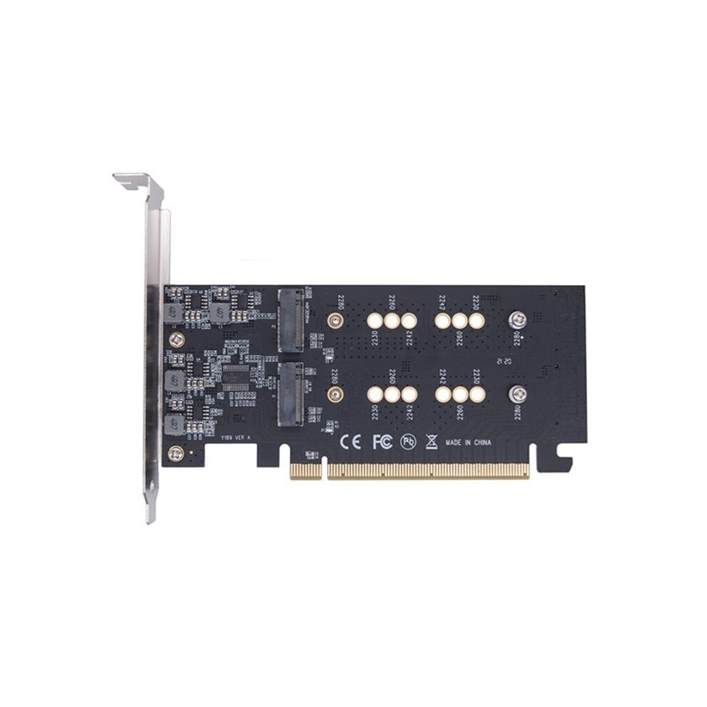 M.2 M Key Ssd To Pcie X16 4 Bay Split Array Card 4X32gbps For M.2 Nvme Pci-E 2230 2242 2260 2280 Ssd Adapter Card 6031106803244