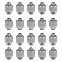 20 Pcs Conduit Connectors, 1/2 Inch Liquid Tight Connector NPT Non-Metallic for PVC Electrical Flexible Conduit Fittings