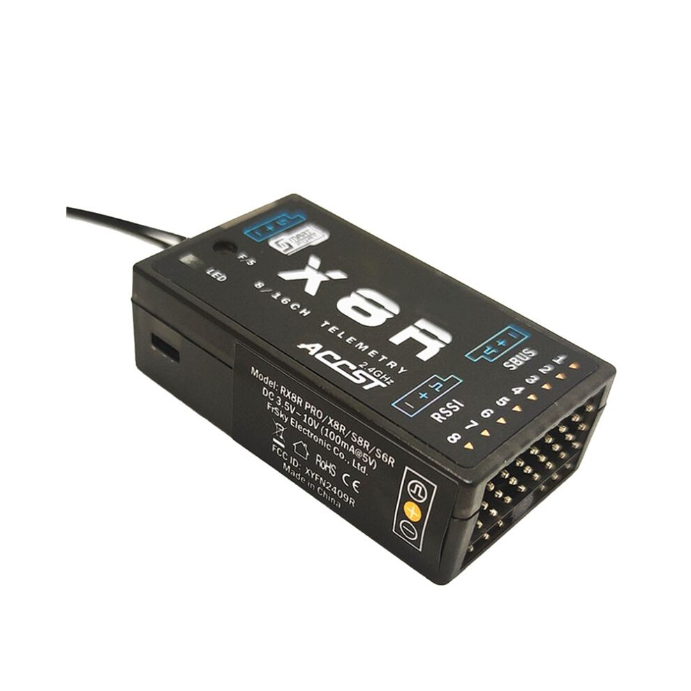 X8r 8Ch/16Ch 2.4Ghz Receiver W/ Antenna For Tx16s Tx18s Jumper Xjt X9d ,Horus X12s,X-Lite Pro Accst And Rssiandsbus 4711602653285