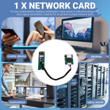 Voor M.2 B en M I225 B3 2.5G Ethernet Server NIC voor Youyeetoo X1 M.2 B-Key en M.2 M-Key