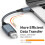 High Quality Data Cable Type-C to USB3.0 Transfer Cable for Mobile Tablet Computer Vehicle Extension Converter Black 4
