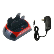 Stazione di Aggancio per Disco Rigido A Doppio Slot per 2,5 e 3,5 Pollici /IDE HDD SSD USB Esterno per Disco Rigido con Spina USA