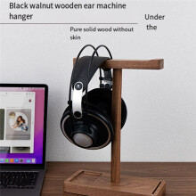 Support de Casque en Bois en Forme de T - Support de Casque de Bureau, Étagère D'Affichage, Organisateur de Rangement pour la Maison et le Bureau A