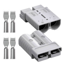 For Anderson Connector, 175AMP 1/0AWG Battery Quick Connect/Disconnect Connector Kit for Cable RV Truck Winch(2 Pack)
