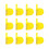 12pcs Cup Holder Anti-Overflow Laundry Detergent Cup Holder Folding Bracket Seamless Hook Yellow 1