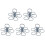 5pcs Foldable Rotating Portable Glass Coffee Cup Plastic Portable Cup Holder 6 Sticks Cup Lifter. 1