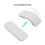 Wireless Mouse Foldable Arc Touch Mause Ultra-Thin Mute Office for PC Laptop White 2