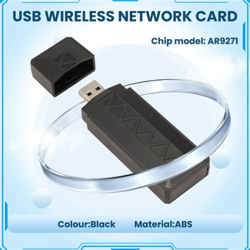 AR9271 Wireless USB WiFi Adapter 2.4G/150Mbps for Linux, Kali, Ubuntu,for Raspberry Pi, PC, Laptop Network Enhancement A 1