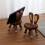 Cute Rabbitdesktop Phone Stand-Solid Wood Ipadstand, Adjustable Phone and Tablet Stand 5