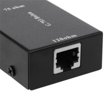 2.048Mbps G703 Coaxial BNC to RJ45 Transmitter E1 Converter Balance to Unbalance 75 Ohm to 120 Ohm Impedance