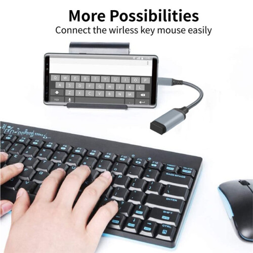 High Quality Data Cable Type-C to USB3.0 Transfer Cable for Mobile Tablet Computer Vehicle Extension Converter Black 2