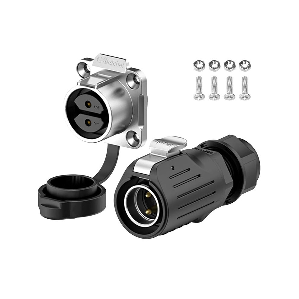 Industrial Waterproof Connector Ip68 Quick Plugging Circular Connector Anti-Interference Shell Connector (2 Pin) 6132050819135