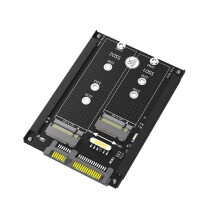 Doppio Adattatore M.2 B Key/B&M Key da SSD un III da 2,5 Pollici con Staffa per Telaio - Conserva L'SSD MSATA Come Unità da 7 mm da 2,5
