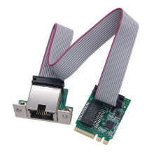 Carte Adaptateur M.2 une Key et E Key Vers un Seul Port RJ45, Carte Réseau Ethernet 10/100/1000 Mbps pour Ordinateur de Bureau