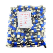100PCS/Bag All-Copper Waterproof 75-5 RG6 Extruded F- British TV Cable 24 Shielded Universal Connector A