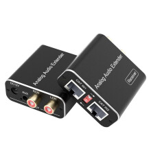 3,5-mm RCA Analog-Audio-Extender Unterstützt 1640 Fuß Maximale Signalverlängerung, Zwei CAT-Kabelanschlüsse für Telefon/MP3/Blu-Ray-Player