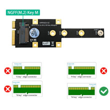 PCI-E A M.2 M Key Adapter  PCIExpress A NVME SSD Converter Riser Board Tarjeta de ExpansióN para 2230 2242 2260 2280