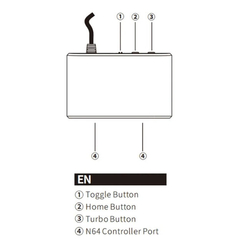 Konwerter Adaptera USB Konsoli do   64/OLED Model PC Adapter Kontrolera Windows Gamepad Adapter Konwertera do Gier 2