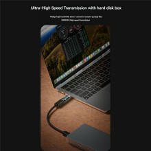 USB C Adapter LED Wattage Display 140W 40Gbps 8K USB C Extension PD3.1 Type C Connector Type C Power Meter Tester