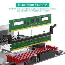 Adaptateur DDR5 U-Dimm 288 Broches Carte de Protection de Test de Mémoire DDR5 avec Loquet Long