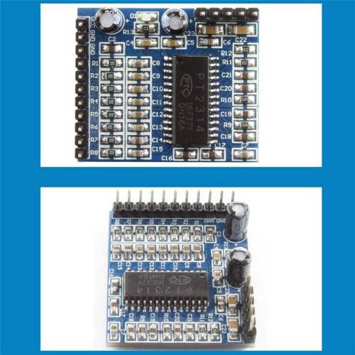 PT2314 Sound Quality Adjustment Voice Module IIC I2C 6V-10V Audio Processing Module 2