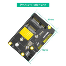2 i 1 Msata/M.2 NGFF SSD Till Dual SATA3 Adapter M.2/MSATA Till Adapter M.2 NGFF MSATA SSD Till SATA3.0 2,5-Tumsadapter