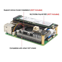 X1001 M.2 NVMe SSD Expansion Board for Raspberry Pi 5 PCIE to M.2 NVME SSD 2280 2242 2230 Adapter