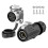 Industrial Waterproof Connector IP68 Quick Plugging Circular Connector Anti-Interference Shell Connector (4 Pin) 1
