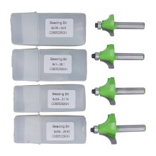 High Strength Router Bit Set Woodworking Router Bits Round Over Edge Smooth Cutting Anti Corrosion Coating Carbide Tipped Blades Universal Shank