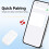 Wireless Remote Control Page Turner V4.2 for Android/iOS, 15m, White 8