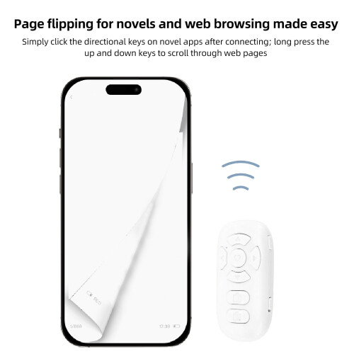 Télécommande sans fil V4.2 BT ABS blanc 150mAh 10-15m 2