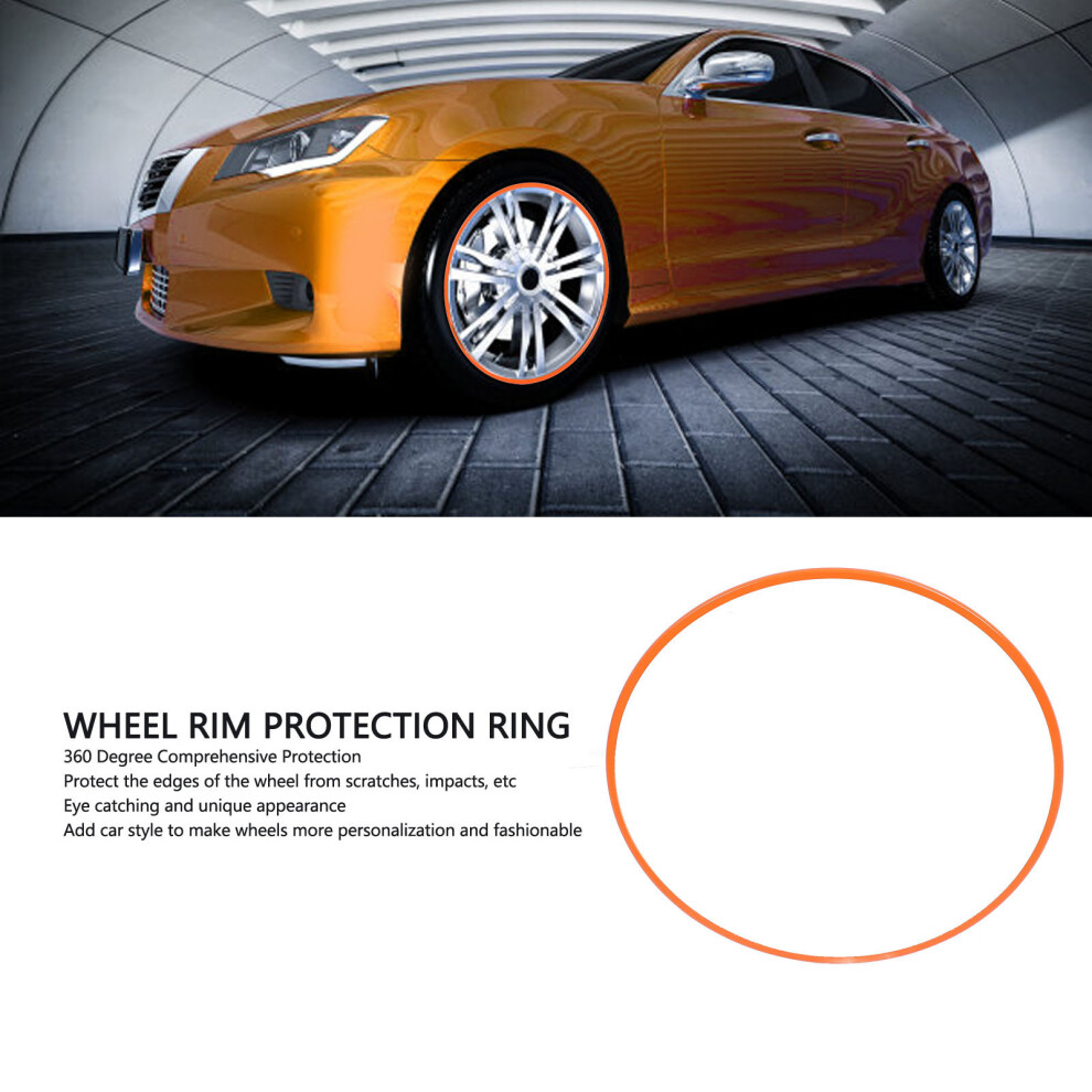 Abs 18In Rim Protectors Self Adhesive 4 Orange 7055741516283