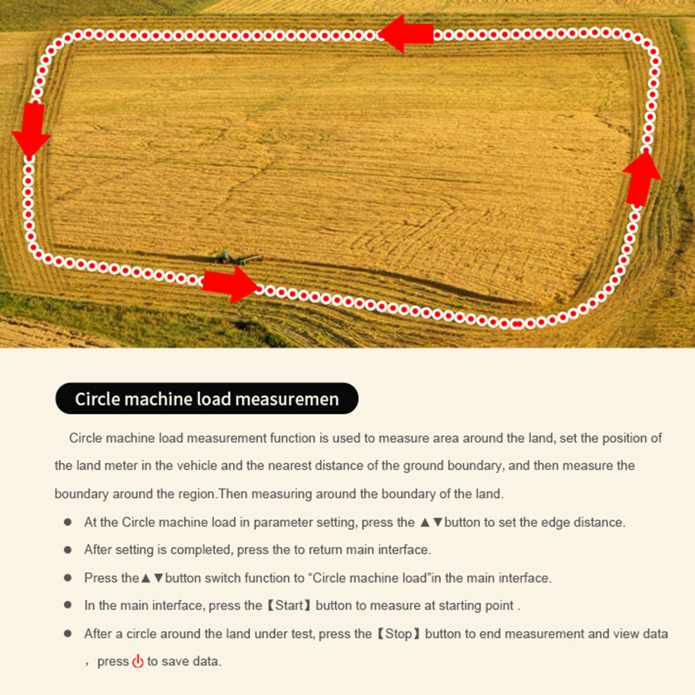 2.4 Inch GNSS Land Area Meter